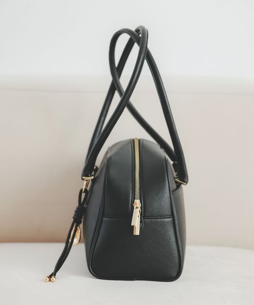 le.coeur blanc（ルクールブラン）の「ロングハンドルボストンバッグ（ボストンバッグ・レディース・ブラウン/ブラック・FREE）」の6枚目の写真