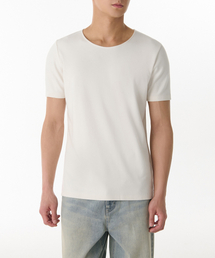 MUSINSA STANDARD（ムシンサスタンダード）の「Muscle Fit Scoop Neck Modal T-Shirt [Cream]（Tシャツ/カットソー・メンズ）」
