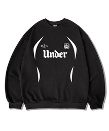 UNDEROFF（アンダーオフ）の「オーバーサイズ スウェット スポーティ ユニフォームロゴ ブラック（スウェット）」