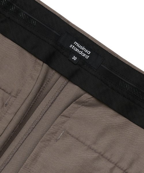 MUSINSA STANDARD（ムシンサスタンダード）の「ウールテーパード隠しバンディングクロップドスラックス[ダスティベージュ]（スラックス・メンズ・その他・38/42/26/27/28/29/36/34/32/30/31/33）」の9枚目の写真