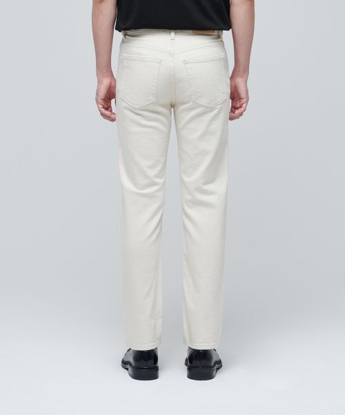 MUSINSA STANDARD（ムシンサスタンダード）の「CALIKスリムクロップドデニムパンツ[クリーム]（デニムパンツ・メンズ・その他・38/42/36/34/32/30/31/33/26/27/28/29）」の3枚目の写真