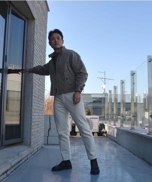 MUSINSA STANDARD（ムシンサスタンダード）の「CALIKスリムクロップドデニムパンツ[クリーム]（デニムパンツ・メンズ・その他・38/42/36/34/32/30/31/33/26/27/28/29）」の12枚目の写真