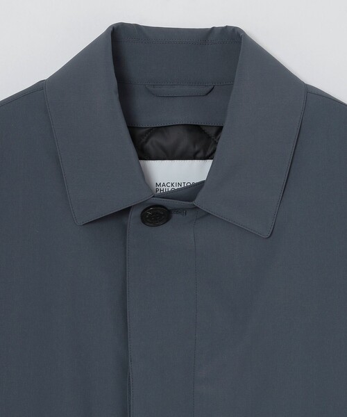 MACKINTOSH PHILOSOPHY（ﾏｯｷﾝﾄｯｼｭ ﾌｨﾛｿﾌｨｰ）の「【WEB&一部店舗限定】ハイカウントウェザー WELLINGTON short（ウェリントン ショート）（ステンカラーコート・メンズ・ブルー/ネイビー・38/40/42）」の4枚目の写真