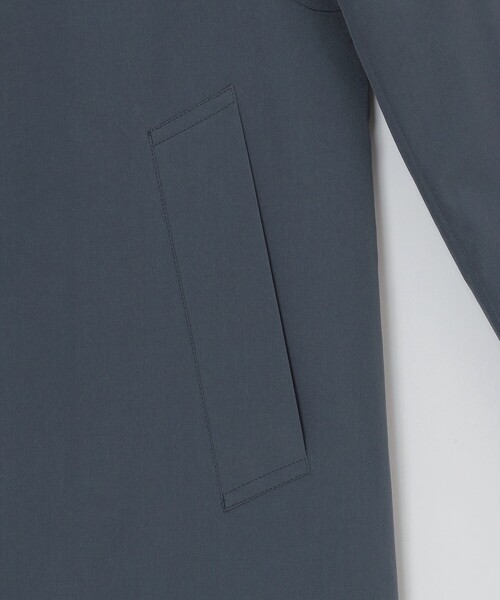 MACKINTOSH PHILOSOPHY（ﾏｯｷﾝﾄｯｼｭ ﾌｨﾛｿﾌｨｰ）の「【WEB&一部店舗限定】ハイカウントウェザー WELLINGTON short（ウェリントン ショート）（ステンカラーコート・メンズ・ブルー/ネイビー・38/40/42）」の6枚目の写真