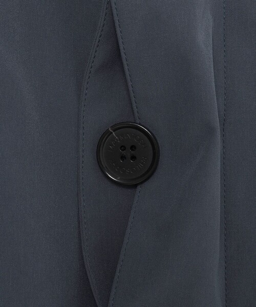 MACKINTOSH PHILOSOPHY（ﾏｯｷﾝﾄｯｼｭ ﾌｨﾛｿﾌｨｰ）の「【WEB&一部店舗限定】ハイカウントウェザー WELLINGTON short（ウェリントン ショート）（ステンカラーコート・メンズ・ブルー/ネイビー・38/40/42）」の9枚目の写真