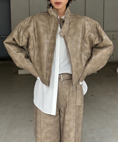 Ameri アメリ　JACKET Ameri（アメリ）の「UND CRUSHED PADDED JACKET（ブルゾン）」 - WEAR