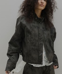 Ameri（アメリ）の「UND CRUSHED PADDED JACKET（ブルゾン）」