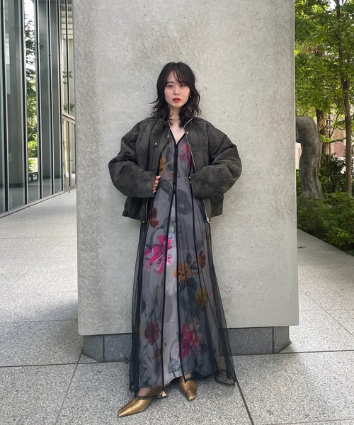 Ameri（アメリ）の「UND CRUSHED PADDED JACKET（ブルゾン）」 - WEAR