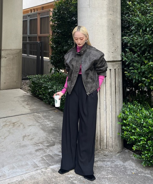 Ameri（アメリ）の「UND CRUSHED PADDED JACKET（ブルゾン）」 - WEAR