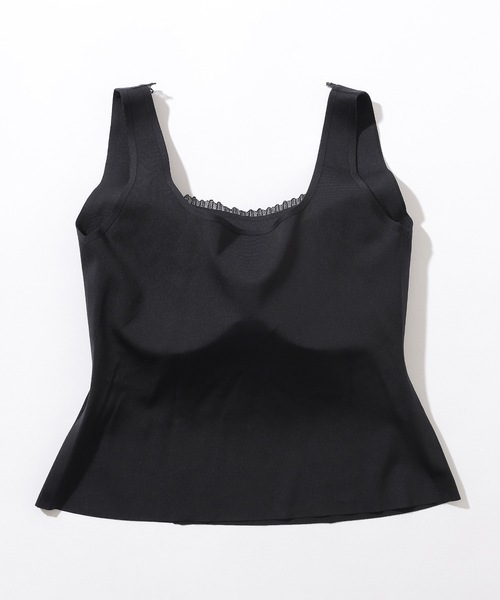Lace Ladies（レースレディース）の「レース フリル レイヤード カップ付き タンクトップ（タンクトップ・レディース・アイボリー/ブラック・FREE）」の18枚目の写真