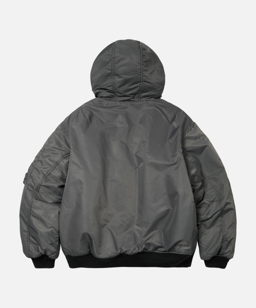 FRIZMWORKS(フリズムワークス)の「ACTIVE MA-1 HOODED PARKA _ GUN METAL(ブルゾン・メンズ・その他・SMALL/MEDIUM/LARGE/X-LARGE)」の6枚目の写真