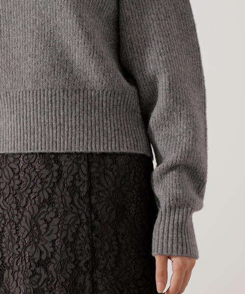 PROPORTION BODY DRESSING(プロポーションボディドレッシング)の「ラメ入りオフショルニット / 1216170006(ニット/セーター・レディース・ベージュ/ダークグレー/ブラウン・SMALL/MEDIUM)」の8枚目の写真