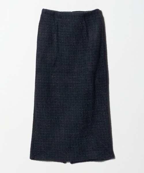 A DAY IN THE LIFE UNITED ARROWS（アデイインザライフユナイテッドアローズ）の「フェザーラメ チェック タイトスカート ‐ウォッシャブル‐＜A DAY IN THE LIFE＞（スカート・レディース・ブラック/ネイビー/モカ・FREE）」の3枚目の写真