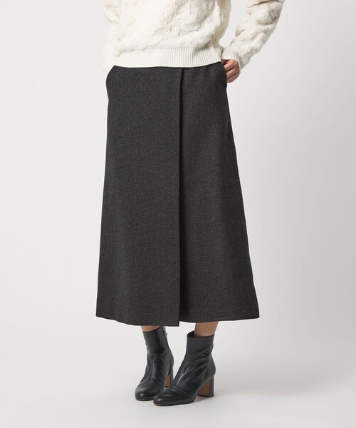A DAY IN THE LIFE UNITED ARROWS(アデイインザライフユナイテッドアローズ)の「メランジ ヘリンボーン ラップスカート <A DAY IN THE LIFE>(スカート・レディース・ライトグレー/ダークブラウン/ダークグレー・38/36)」の19枚目の写真