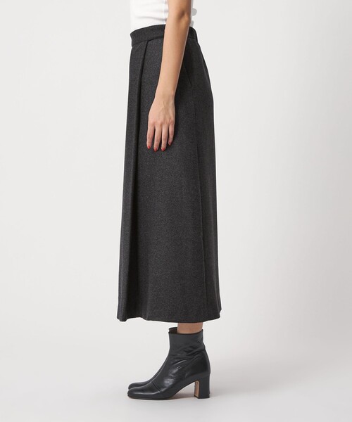 A DAY IN THE LIFE UNITED ARROWS(アデイインザライフユナイテッドアローズ)の「メランジ ヘリンボーン ラップスカート <A DAY IN THE LIFE>(スカート・レディース・ライトグレー/ダークブラウン/ダークグレー・38/36)」の13枚目の写真