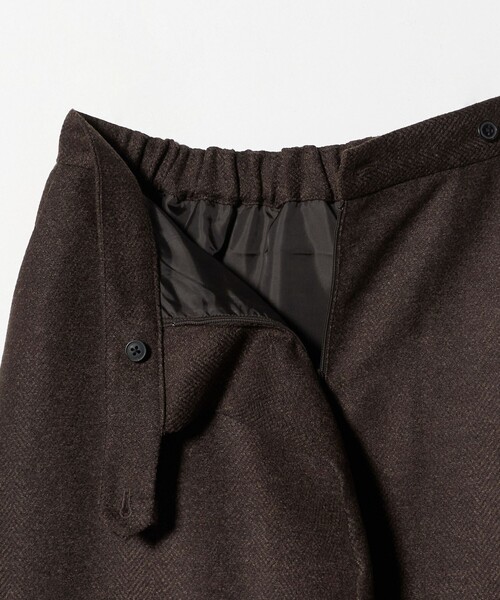 A DAY IN THE LIFE UNITED ARROWS(アデイインザライフユナイテッドアローズ)の「メランジ ヘリンボーン ラップスカート <A DAY IN THE LIFE>(スカート・レディース・ライトグレー/ダークブラウン/ダークグレー・38/36)」の12枚目の写真
