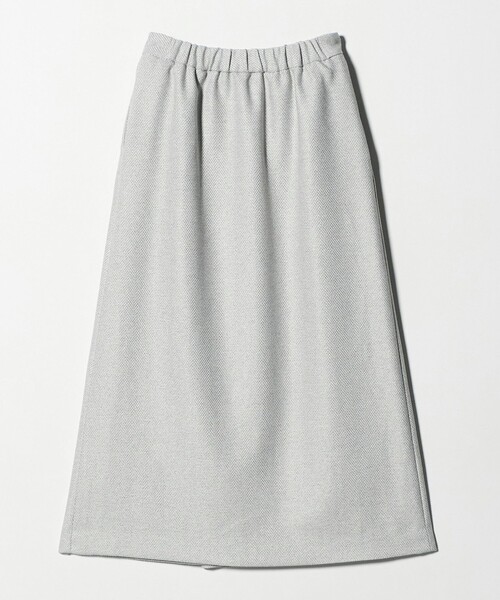 A DAY IN THE LIFE UNITED ARROWS(アデイインザライフユナイテッドアローズ)の「メランジ ヘリンボーン ラップスカート <A DAY IN THE LIFE>(スカート・レディース・ライトグレー/ダークブラウン/ダークグレー・38/36)」の5枚目の写真