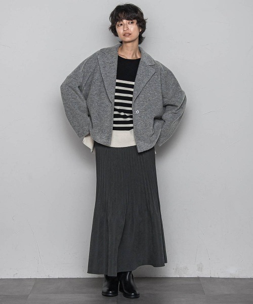 MAYSON GREY(メイソングレイ)の「【ふわもち】ボーダーニット≪洗濯機で洗える≫(ニット/セーター・レディース・ブラック系その他/アイボリー/ベージュ系その他/レッド系その他/グリーン系その他・M)」の13枚目の写真