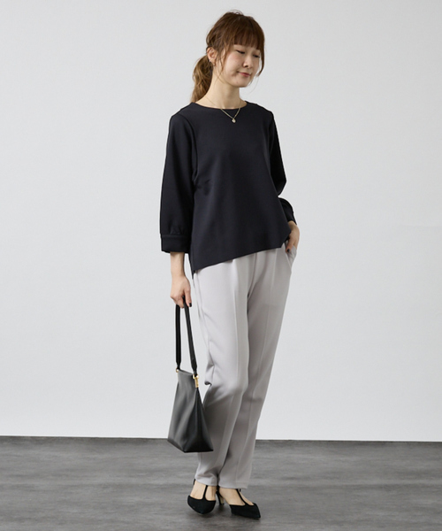 DESIGNWORKS(デザインワークス)の「【セットアップ対応】アクアジャージーテーパードパンツ(その他パンツ・レディース・ライトグレー/ピンク・フリー)」の14枚目の写真