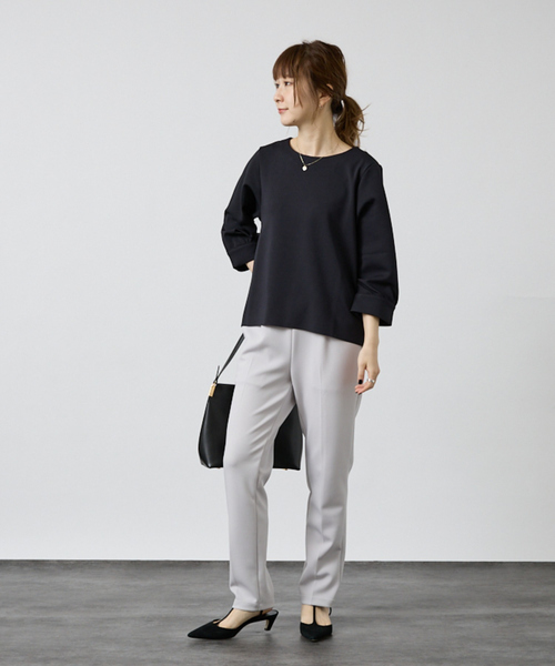 DESIGNWORKS(デザインワークス)の「【セットアップ対応】アクアジャージーテーパードパンツ(その他パンツ・レディース・ライトグレー/ピンク・フリー)」の13枚目の写真