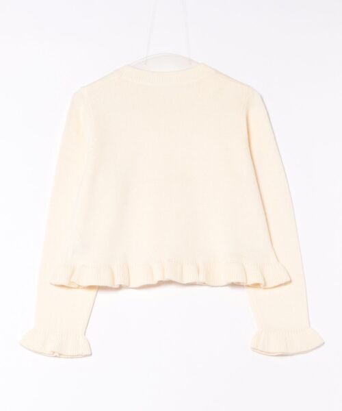 STRAWBERRY-FIELDS(ストロベリーフィールズ)の「エイミーアンゴラ_アンゴラ混フリルアクセントニット(ニット/セーター・レディース・オフホワイト/キャメル/レッド・2)」の14枚目の写真