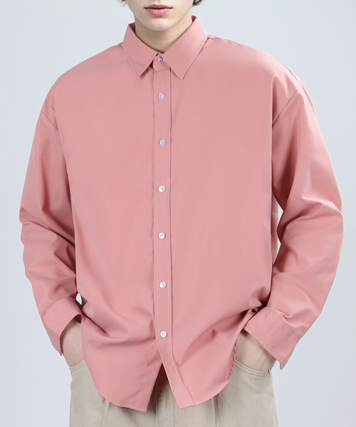 VERYVAIN(ベリベーン)の「OVER RUSTLE SHIRTS (PINK)(シャツ/ブラウス・メンズ・その他・LARGE/MEDIUM)」の1枚目の写真