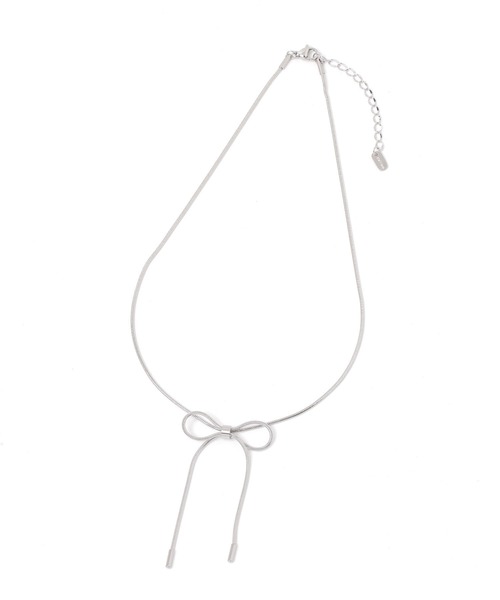 studio CLIP(スタディオクリップ)の「【daily CLIP】ステンレス リボンモチーフネックレス(ネックレス・レディース・その他1/その他2・FREE)」の3枚目の写真