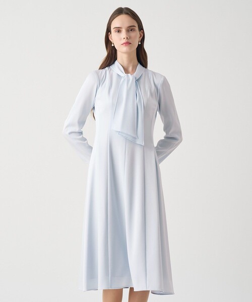 ANAYI（アナイ）の「【Eternal Line 2026】トリアセサテンボウタイ ワンピース（ワンピース・レディース・アイボリー/ライトブルー/ネイビー・34/36/38）」の8枚目の写真