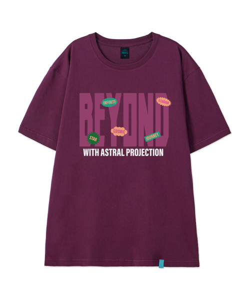 ASTRAL PROJECTION（アストラルプロジェクション）の「[ビヨンドウィズアストラル]コットンルーズフィット半袖Tシャツ_プラムパープル（Tシャツ/カットソー・メンズ・その他・LARGE/MEDIUM/X-LARGE/XX-LARGE）」の2枚目の写真