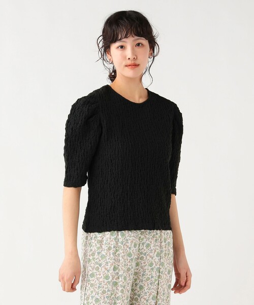 BEAMS HEART（ビームスハート）の「ボリューム パフスリーブ プルオーバー（Tシャツ/カットソー・レディース・イエロー/ブラック/ホワイト系その他5・FREE）」の3枚目の写真