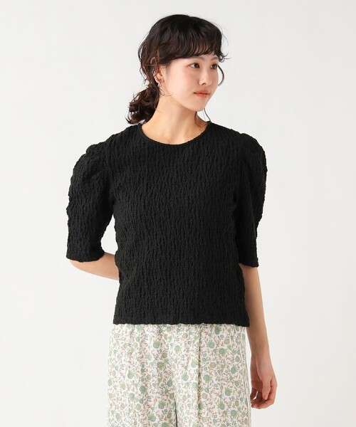 BEAMS HEART（ビームスハート）の「ボリューム パフスリーブ プルオーバー（Tシャツ/カットソー・レディース・イエロー/ブラック/ホワイト系その他5・FREE）」の21枚目の写真
