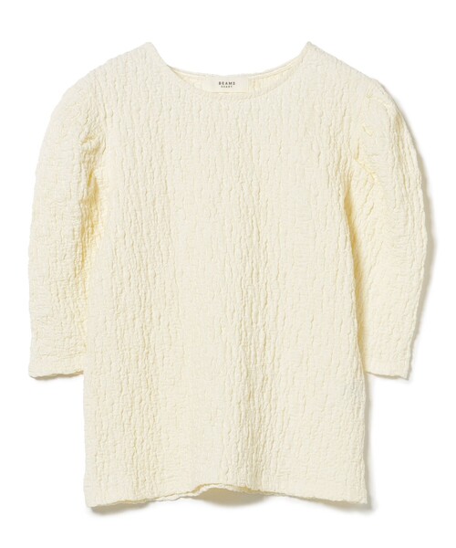 BEAMS HEART（ビームスハート）の「ボリューム パフスリーブ プルオーバー（Tシャツ/カットソー・レディース・イエロー/ブラック/ホワイト系その他5・FREE）」の14枚目の写真