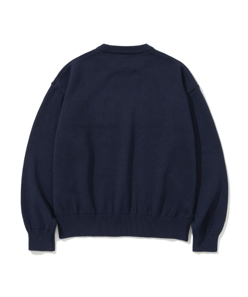 KNITTED（ニッティド）の「[NITTED X QWER DEMO] CAT'S BAND ROUND KNIT NAVY（ニット/セーター・レディース・その他・MEDIUM/LARGE）」の11枚目の写真