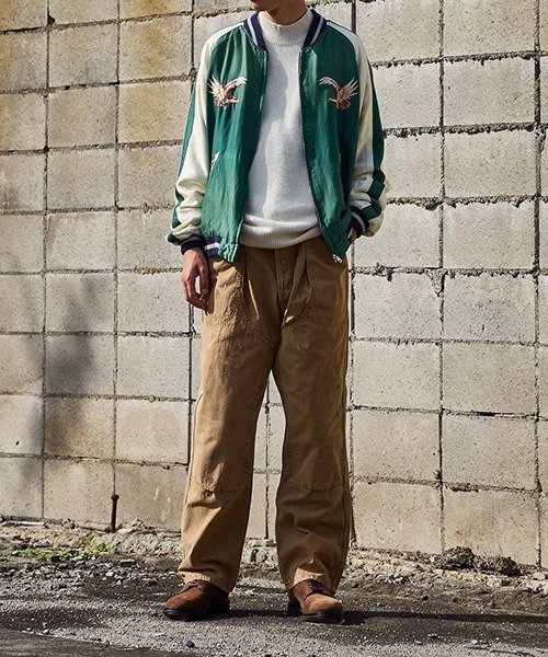 GOLD（ゴールド）の「GOLD / ゴールド：別注 SOUVENIR JACKET AGED MODEL：25B-GL15736AK[MUS]（スカジャン・メンズ・ブルー系その他・M/L/XL）」の5枚目の写真