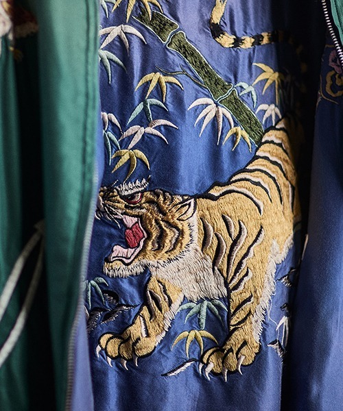 GOLD（ゴールド）の「GOLD / ゴールド：別注 SOUVENIR JACKET AGED MODEL：25B-GL15736AK[MUS]（スカジャン・メンズ・ブルー系その他・M/L/XL）」の20枚目の写真