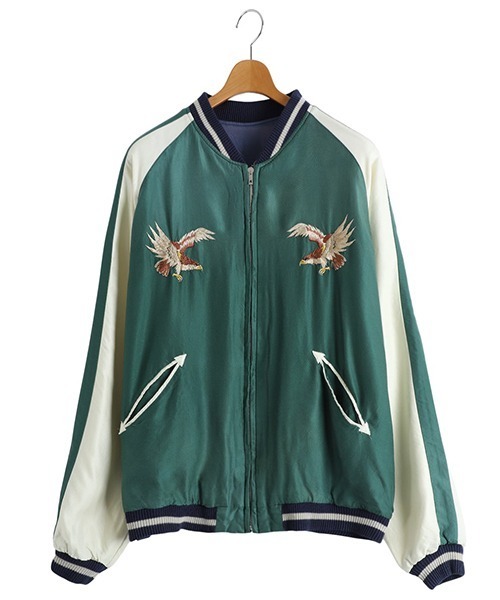 GOLD（ゴールド）の「GOLD / ゴールド：別注 SOUVENIR JACKET AGED MODEL：25B-GL15736AK[MUS]（スカジャン・メンズ・ブルー系その他・M/L/XL）」の21枚目の写真