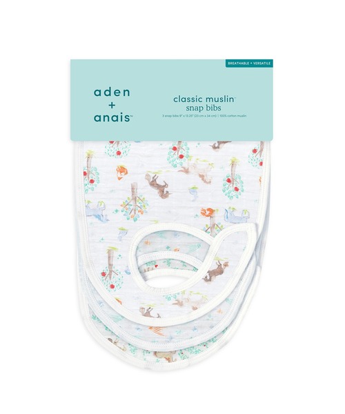 aden + anais （エイデンアンドアネイ）の「aden + anais スナップビブ/イヤーオブザホース・うま/3枚（スタイ/よだれかけ・キッズ・アニマル・ONE SIZE）」の4枚目の写真