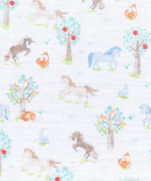 aden + anais （エイデンアンドアネイ）の「aden + anais スナップビブ/イヤーオブザホース・うま/3枚（スタイ/よだれかけ・キッズ・アニマル・ONE SIZE）」の6枚目の写真