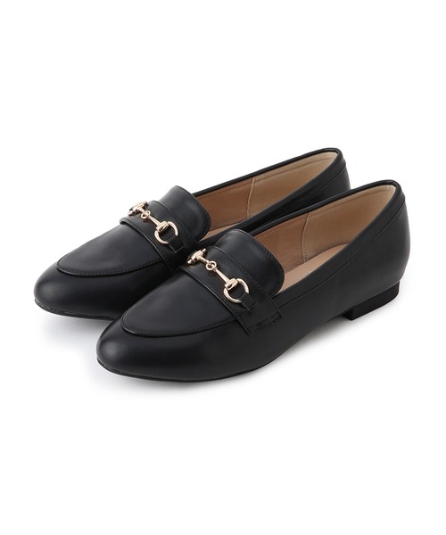 HARUTA（ハルタ）の「ROPE' PICNIC PASSAGE byHARUTA/ビット付フラットローファー（ローファー・レディース・ブラック/キャメル・24.5/24/23.5/23）」の4枚目の写真