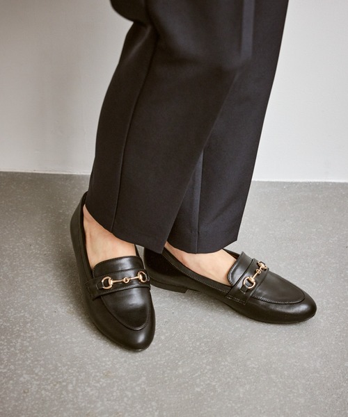 ROPE' PICNIC PASSAGE byHARUTA/ビット付フラットローファー