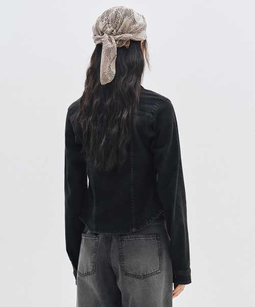 DECET WOMEN(デケット ウーマン)の「Western Slim Denim Shirts DCWSH003BLACK(シャツ/ブラウス・レディース・その他・SMALL/MEDIUM/LARGE)」の4枚目の写真
