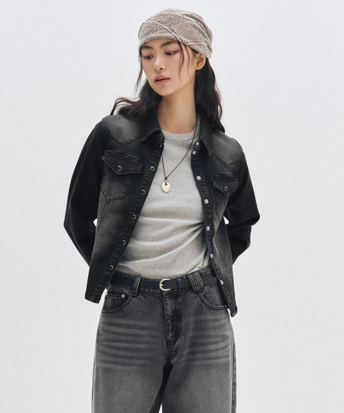 DECET WOMEN(デケット ウーマン)の「Western Slim Denim Shirts DCWSH003BLACK(シャツ/ブラウス・レディース・その他・SMALL/MEDIUM/LARGE)」の7枚目の写真