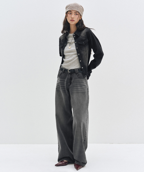 DECET WOMEN(デケット ウーマン)の「Western Slim Denim Shirts DCWSH003BLACK(シャツ/ブラウス・レディース・その他・SMALL/MEDIUM/LARGE)」の9枚目の写真