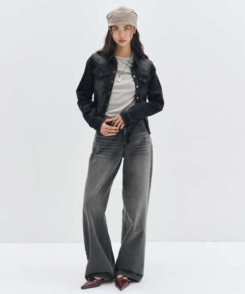 DECET WOMEN(デケット ウーマン)の「Western Slim Denim Shirts DCWSH003BLACK(シャツ/ブラウス・レディース・その他・SMALL/MEDIUM/LARGE)」の10枚目の写真