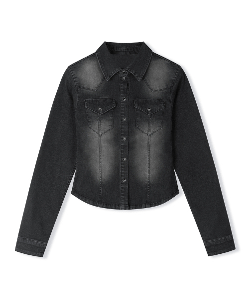 DECET WOMEN(デケット ウーマン)の「Western Slim Denim Shirts DCWSH003BLACK(シャツ/ブラウス・レディース・その他・SMALL/MEDIUM/LARGE)」の11枚目の写真