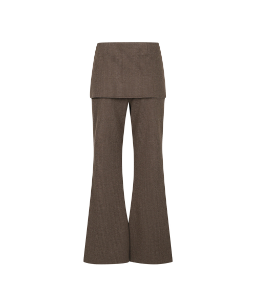 THREE TO EIGHTY（スリートゥエイティー）の「SIDE BUTTON LAYER PANTS BROWN（その他パンツ・レディース・その他・SMALL/MEDIUM）」の5枚目の写真