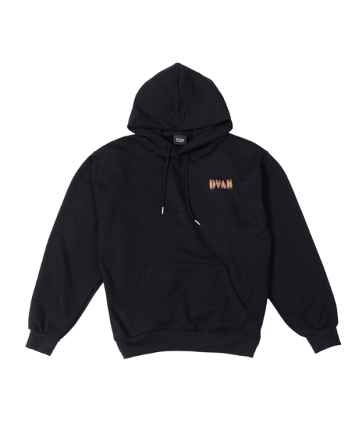 DVAN(ドゥヴァン)の「HOLOGRAM PRINT HOODIE BLACK - ORANGE ホログラムオレンジフードパーカー(パーカー・レディース・その他・1/2)」の2枚目の写真