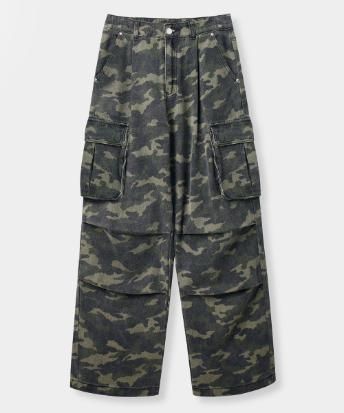 EUGGEN(ユジェン)の「ワンタックカーゴポケットパンツ_カモフラージュ(その他パンツ・レディース・その他・SMALL/MEDIUM)」の2枚目の写真