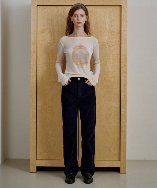 LOSSYROW(ロッシロー)の「Vintage Art Print Long Sleeve Tee Ivory(Tシャツ/カットソー・レディース・アイボリー・FREE)」の2枚目の写真