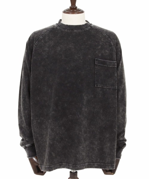 CAMBIO(カンビオ)の「mlt5516- Snow Wash Pocket Long Sleeve Tee カットソー(CMP-261-006)(Tシャツ/カットソー・メンズ・ブラック/グレイッシュベージュ/ブルー・S/M/L)」の19枚目の写真
